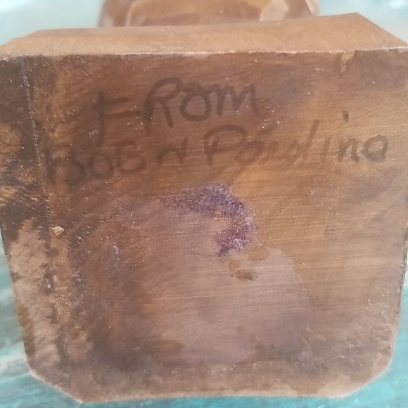 Vintage Wooden Carved Owl - Picture 3 of 4